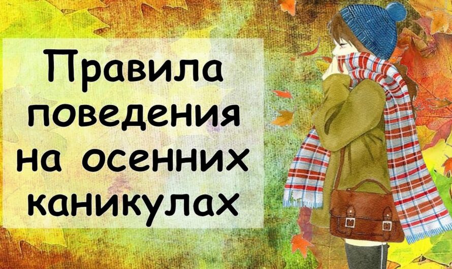 Безопасность в период осенних каникул